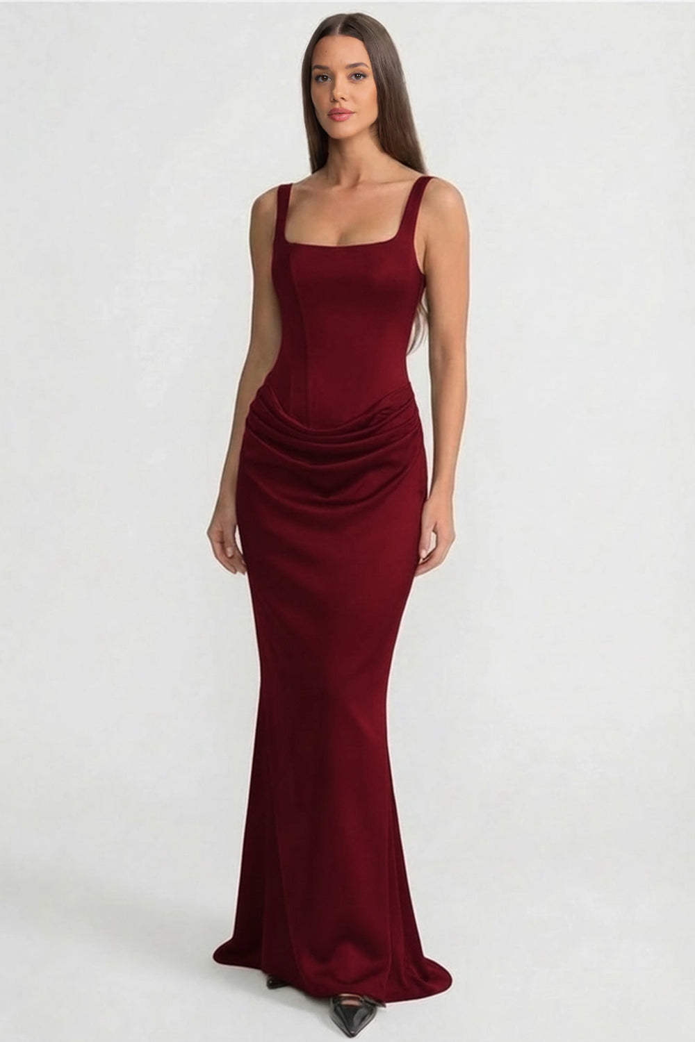 red corset maxi dress TA3 Vixen Corset Maxi Dress - Red - XL main image 0