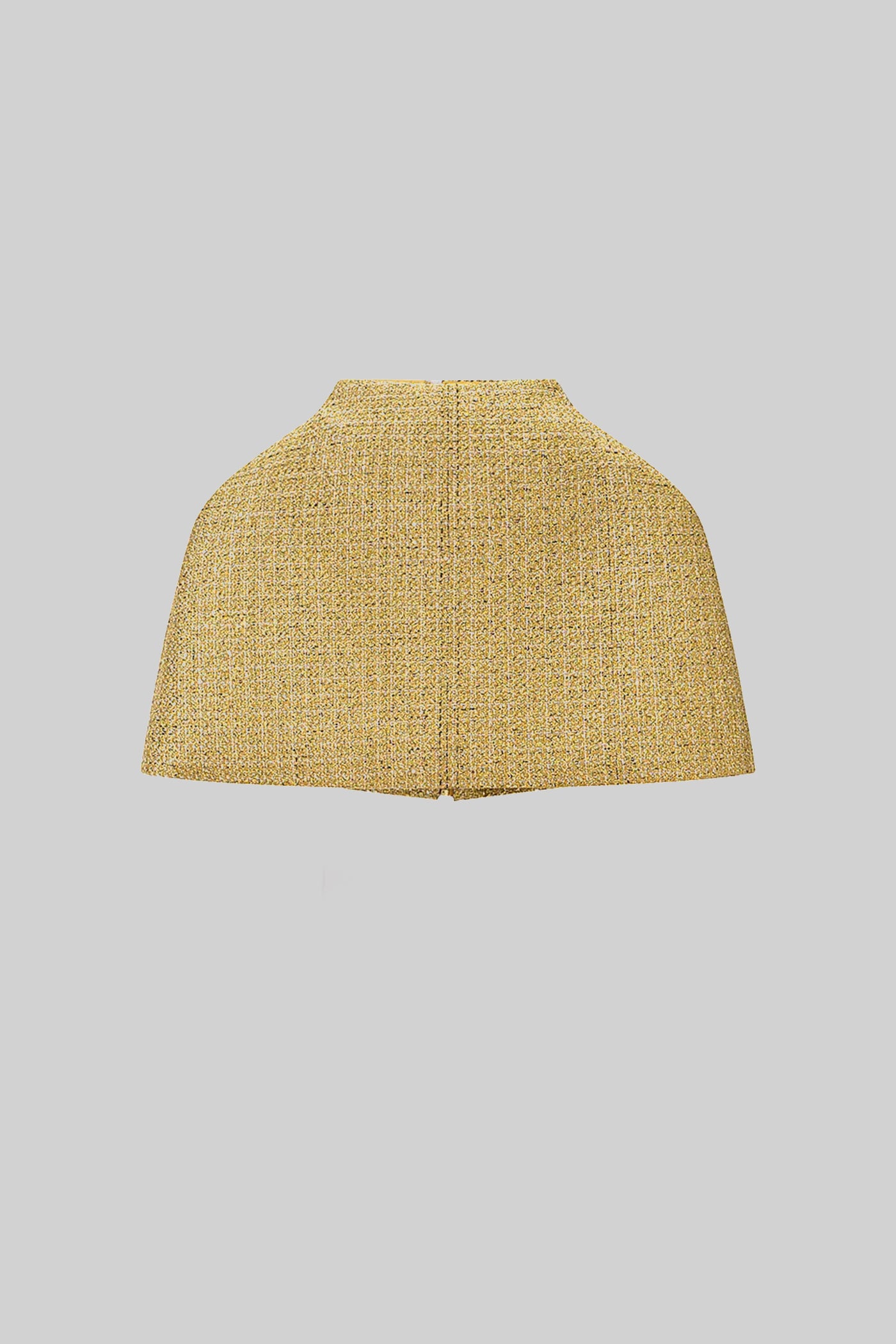 Textured Cape With Metallic Woven Finish - Gold