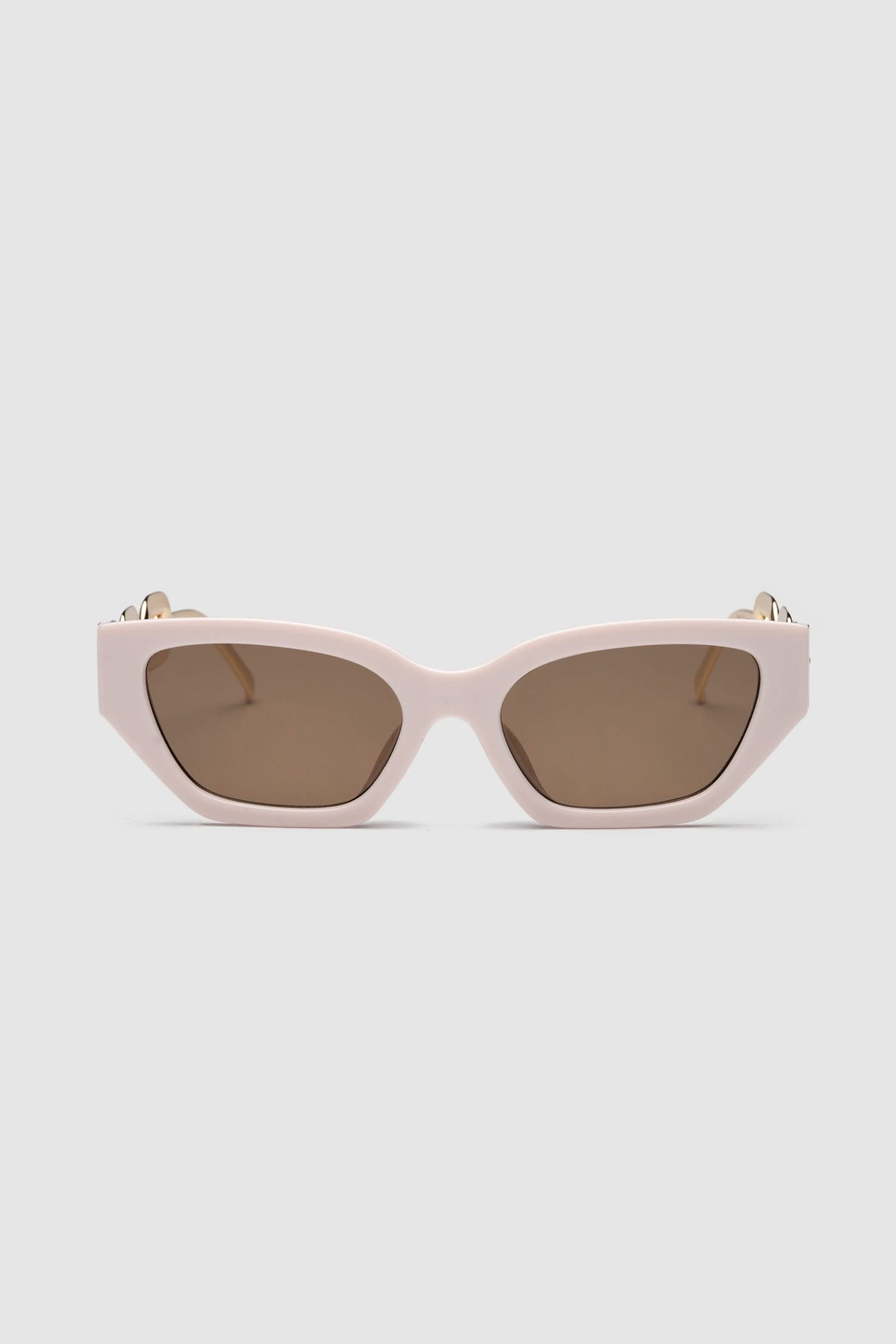 Cat Eyes with Gold Chain Arms - Pink