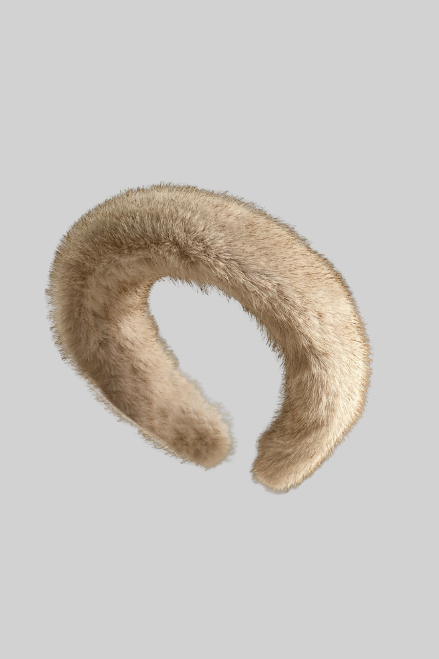 Exquisite Fluffy Headband - Light Brown