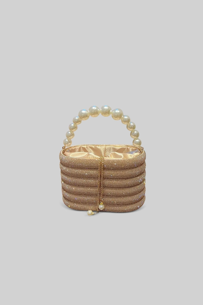 Sparkling & Pearls Bag - Gold