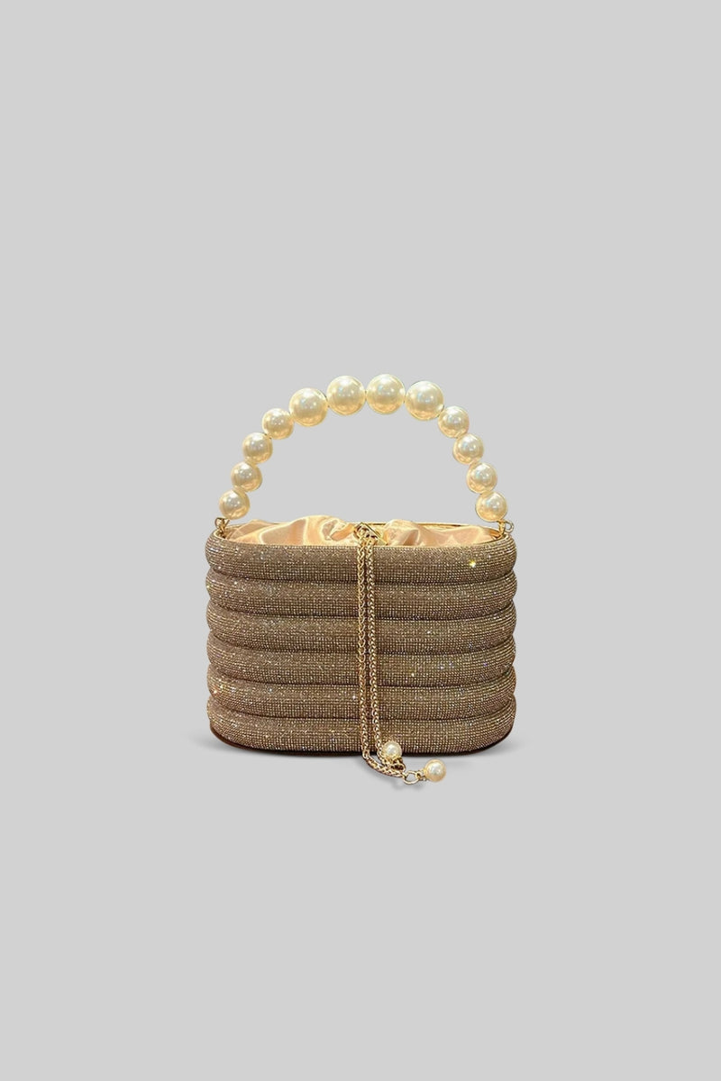 Sparkling & Pearls Bag - Gold