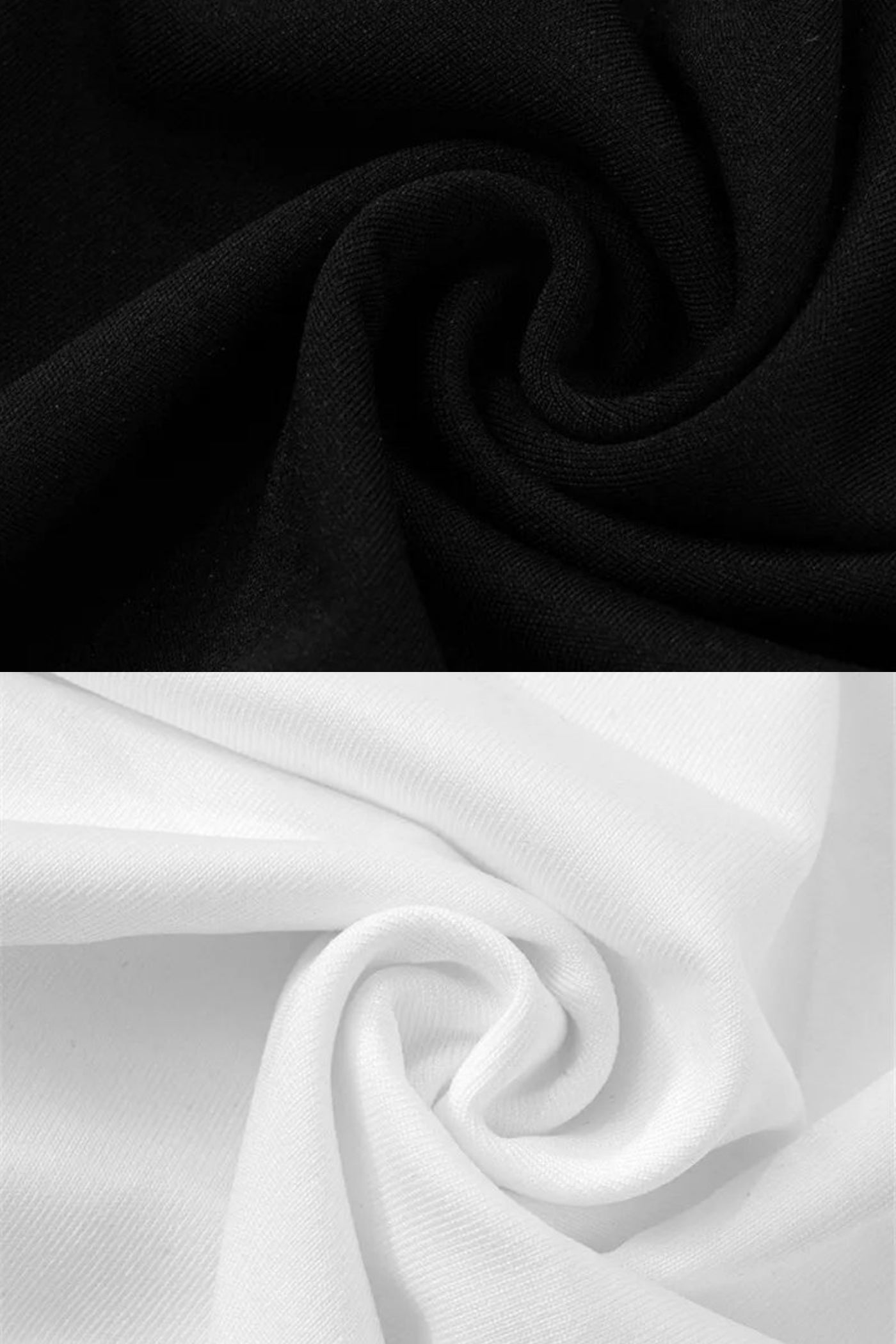 Two-Tone Ruched Halter Midi Dress – Black & White