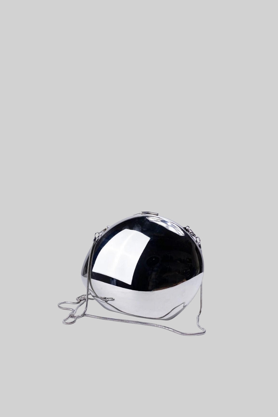 Silver Mirror Globe Bag