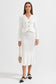 Ruffled Jacket & Flared Skirt Knit Matching Set