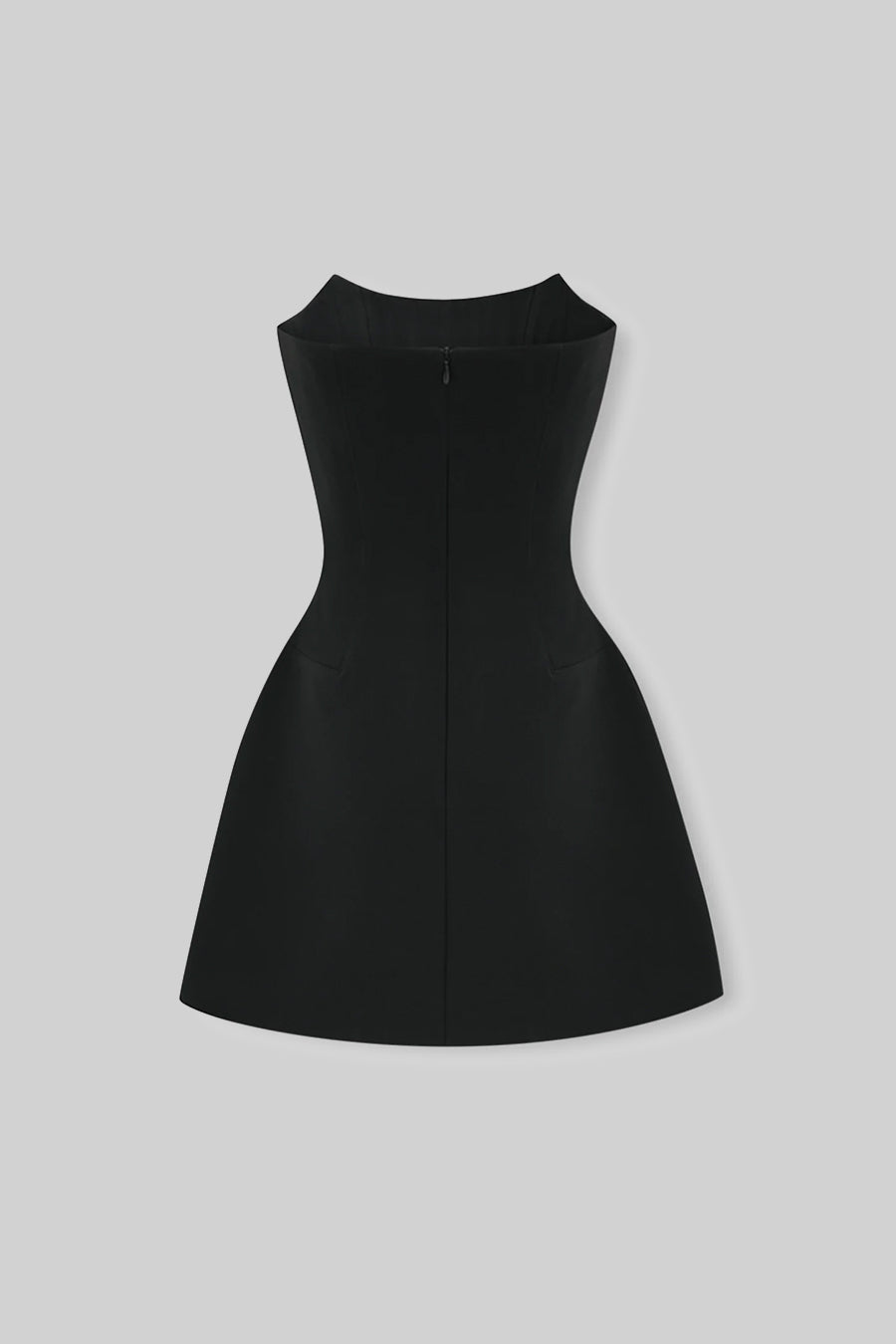 Sleeveless Mini Dress with Crystal Embellishments - Black