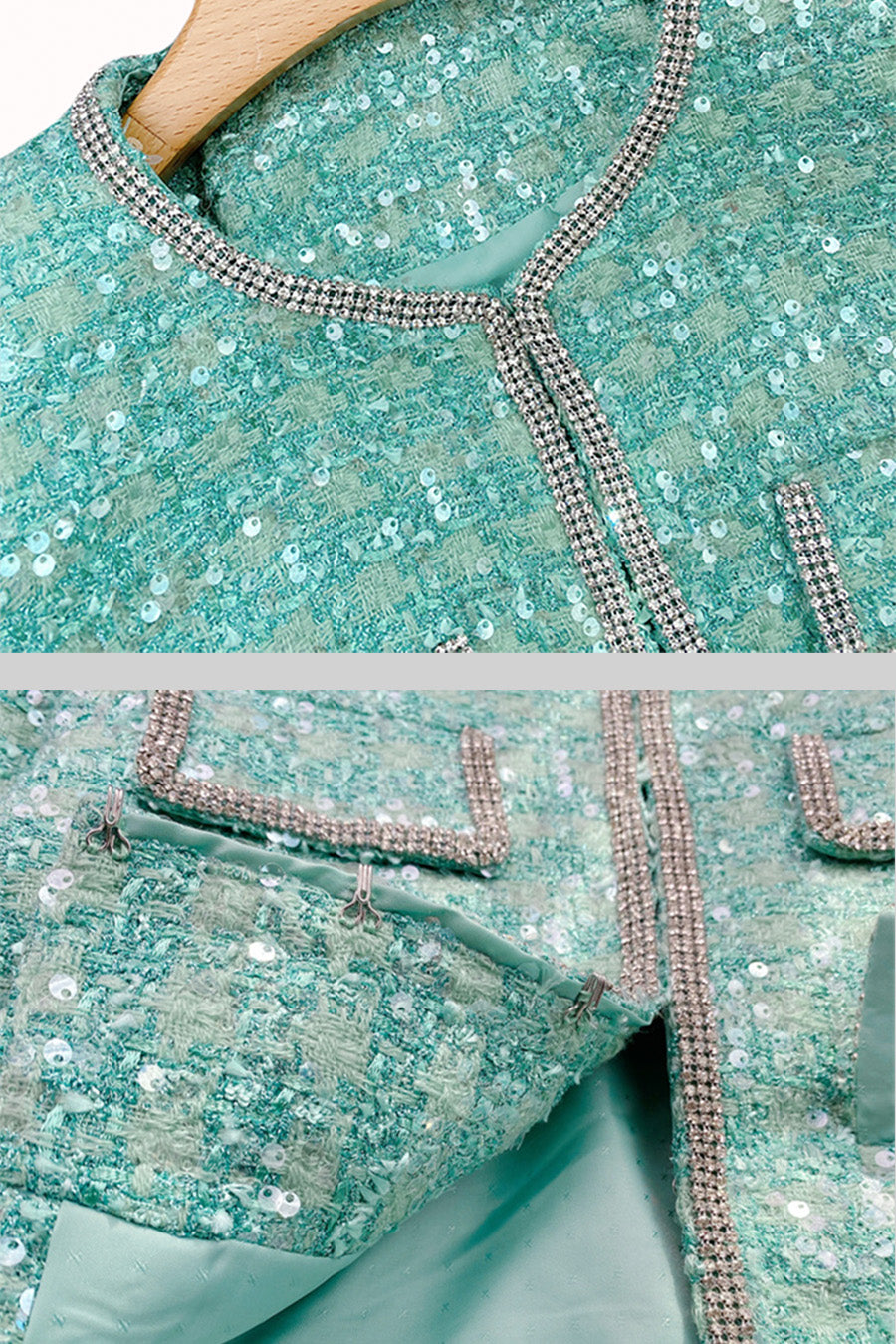 Sparkling 2 Piece Co-Ord - Mint Green