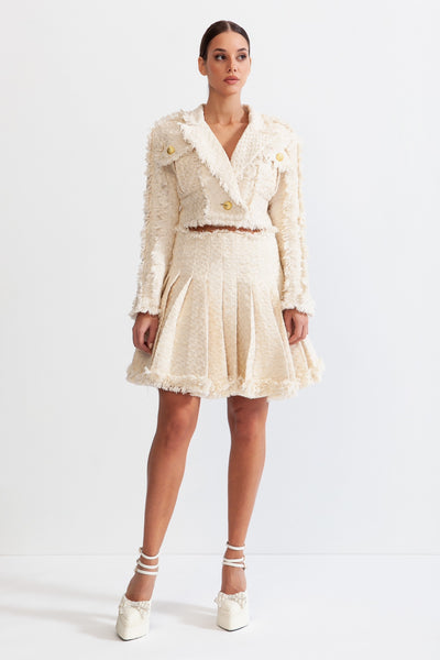 ◆Since Then◆ Champagne tweed two-piece Champagne Isella 2-Piece Skirt Set