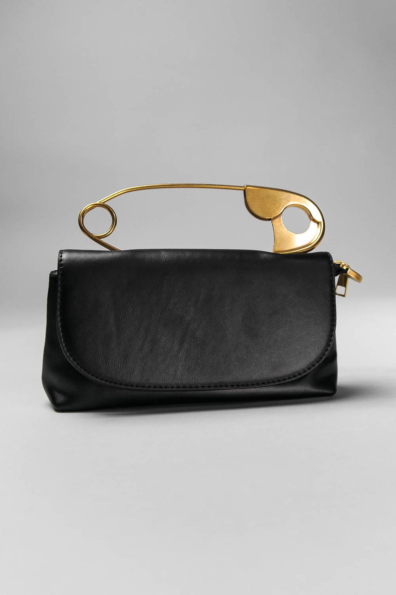 Pin bag with shoulder strap - Black